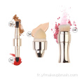 Set de pinceau de maquillage portable Rose Gold 4pcs